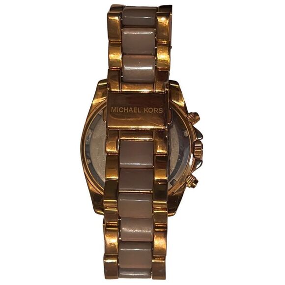 Michael Kors Blair Rose Gold Women’s Working Watch New Battery - Picture 5 of 6